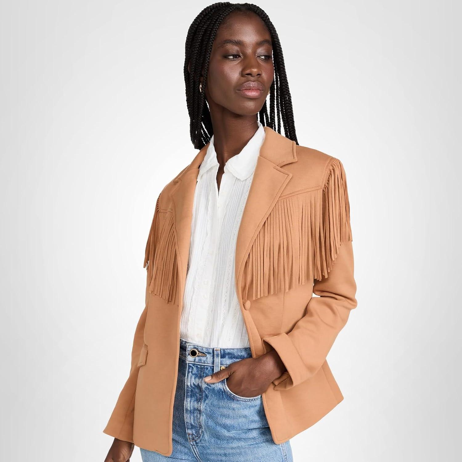 image:imageBLANKNYC Womens Luxury Clothing Oversized Blazzer with Pockets Comfortable amp Stylish CoatFree Bird