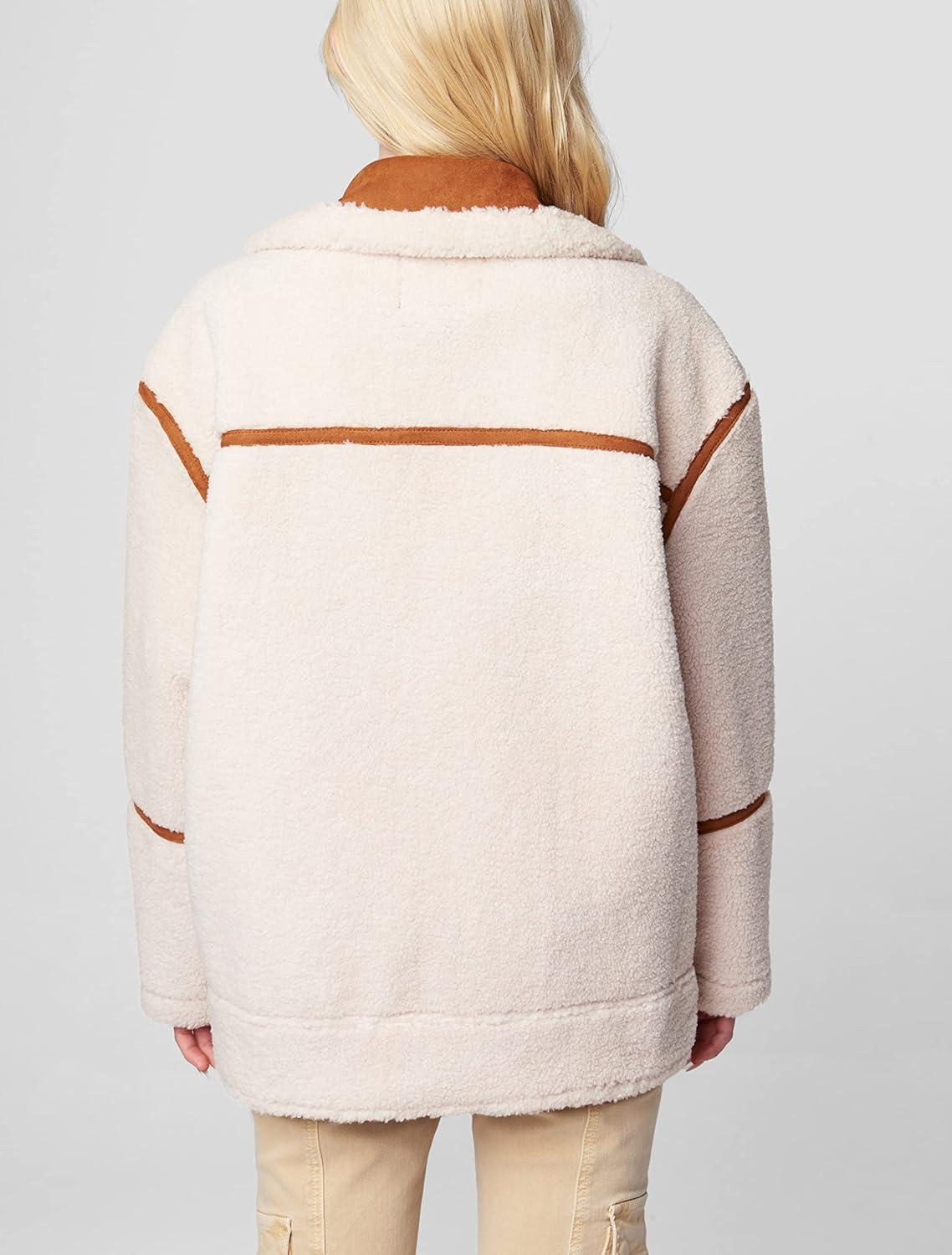 image:imageBLANKNYC womens Long Sherpa Bonded JacketPick Me
