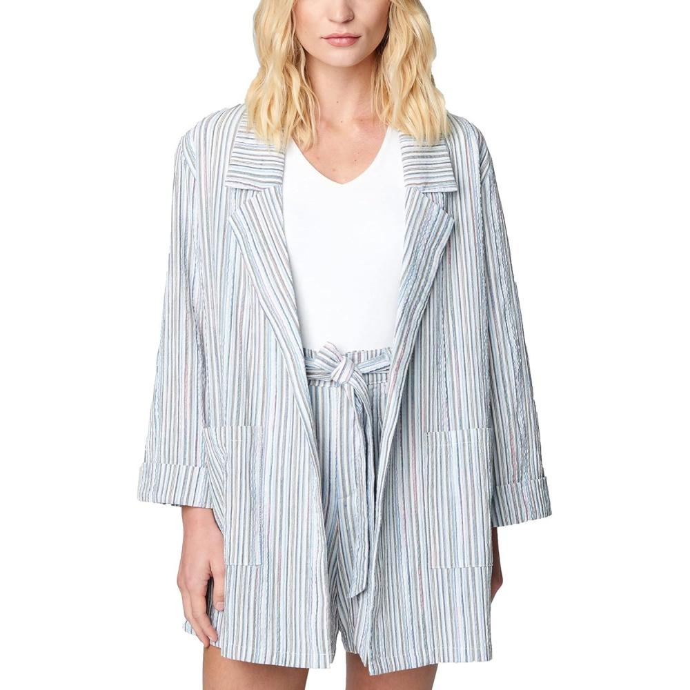 image:imageBLANKNYC Womens Luxury Clothing Oversized Blazzer with Pockets Comfortable amp Stylish CoatStraight Ahead