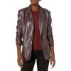 [BLANKNYC] Womens Luxury Clothing Oversized Blazzer with Pockets, Comfortable & Stylish Coat(Red)