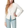 [BLANKNYC] Womens Luxury Clothing Oversized Blazzer with Pockets, Comfortable & Stylish Coat(White)
