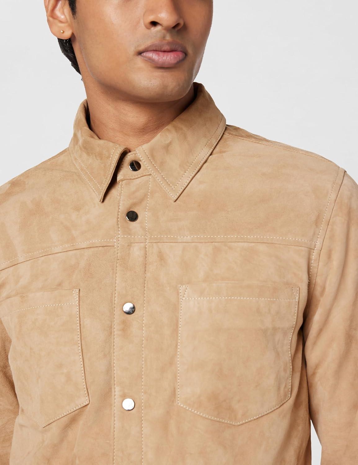 image:imageBLANKNYC Mens Luxury Clothing Suede Shirt Jacket Comfortable amp Stylish ShacketTrending Up