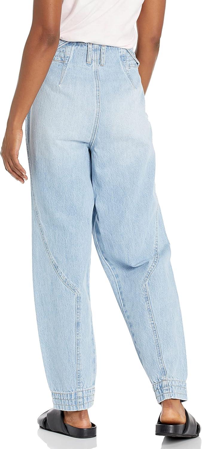 image:imageBLANKNYC Womens Pleat Detail Denim PantBlue