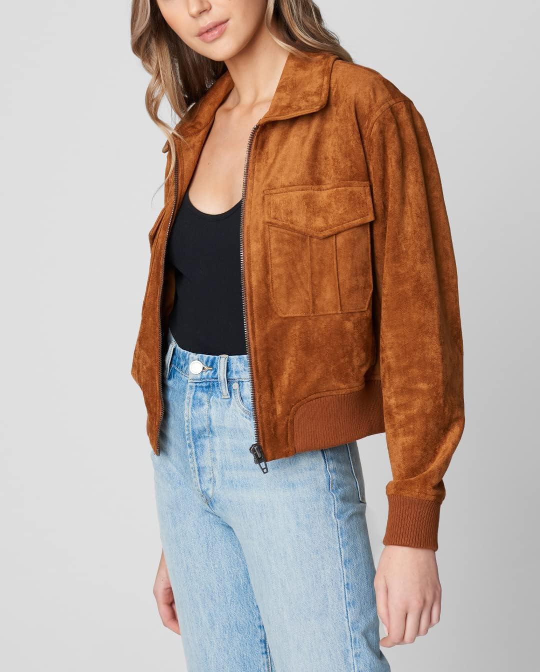 image:imageBLANKNYC womens Luxury Clothing Bomber Jacket Comfortable Coat Stylish WindbreakerTake Flight
