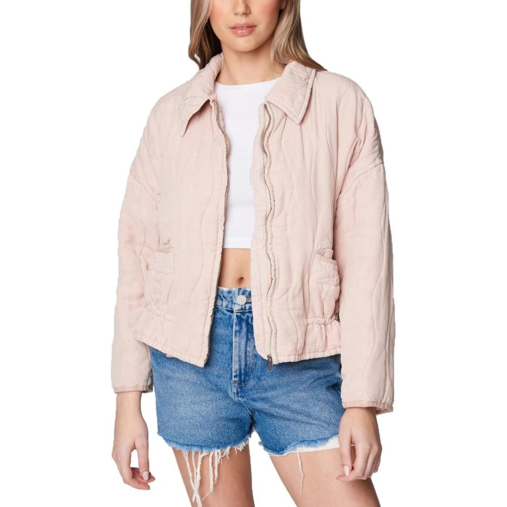 image:imageBLANKNYC womens Luxury Clothing Quilted Print Jacket Comfortable amp Stylish Windbreaker CoatWink of Sleep