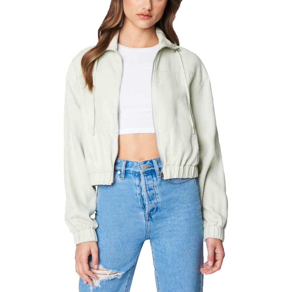 image:imageBLANKNYC womens Utility Jackets With Zipper Pocket Detail Comfortable amp Stylish Clothing CoatsSage Green