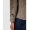 [BLANKNYC] Mens Luxury Clothing Suede Shirt Jacket, Comfortable & Stylish Shacket(Grey)