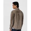 [BLANKNYC] Mens Luxury Clothing Suede Shirt Jacket, Comfortable & Stylish Shacket(Grey)