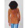 [BLANKNYC] Womens Real Suede Blazer, Double Breasted, Comfortable Jacket & Stylish Coat(Sweater Weather)