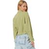 [BLANKNYC] womens Luxury Clothing Linen Utility Jacket, Comfortable & Stylish Coat(Green Light)