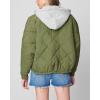 [BLANKNYC] womens Luxury Clothing Quilted Print Jacket, Comfortable & Stylish Windbreaker Coat(Hook Up)