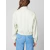 [BLANKNYC] womens Utility Jackets With Zipper Pocket Detail, Comfortable & Stylish Clothing Coats(Sage Green)