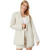 [BLANKNYC] Womens Luxury Clothing Oversized Blazzer with Pockets, Comfortable & Stylish Coat(Bleached Sand)