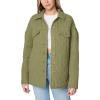 [BLANKNYC] womens Luxury Clothing Quilted Print Jacket, Comfortable & Stylish Windbreaker Coat(Back to Me)