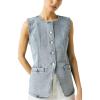 [BLANKNYC] womens Summer Vibes Denim Vest(Blue)