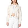[BLANKNYC] womens Utility Jackets With Zipper Pocket Detail, Comfortable & Stylish Clothing Coats(Beige)