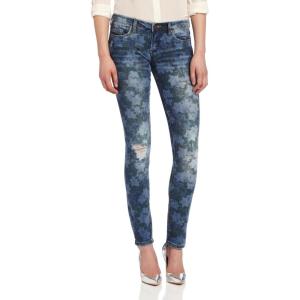 [BLANKNYC] Womens High Rise Five Pocket Denim Skinny Jeans, Comfortable & Stylish PantsJeans(Flower Power)