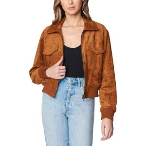 [BLANKNYC] womens Luxury Clothing Bomber Jacket, Comfortable Coat, Stylish Windbreaker(Take Flight)