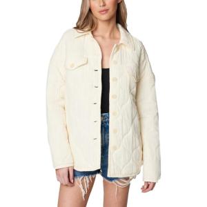 [BLANKNYC] womens Luxury Clothing Quilted Print Jacket, Comfortable & Stylish Windbreaker Coat(Easy Goin)