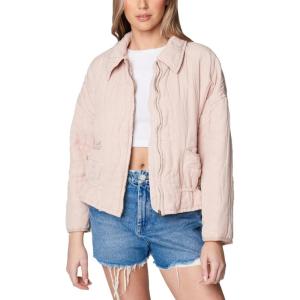 [BLANKNYC] womens Luxury Clothing Quilted Print Jacket, Comfortable & Stylish Windbreaker Coat(Wink of Sleep)