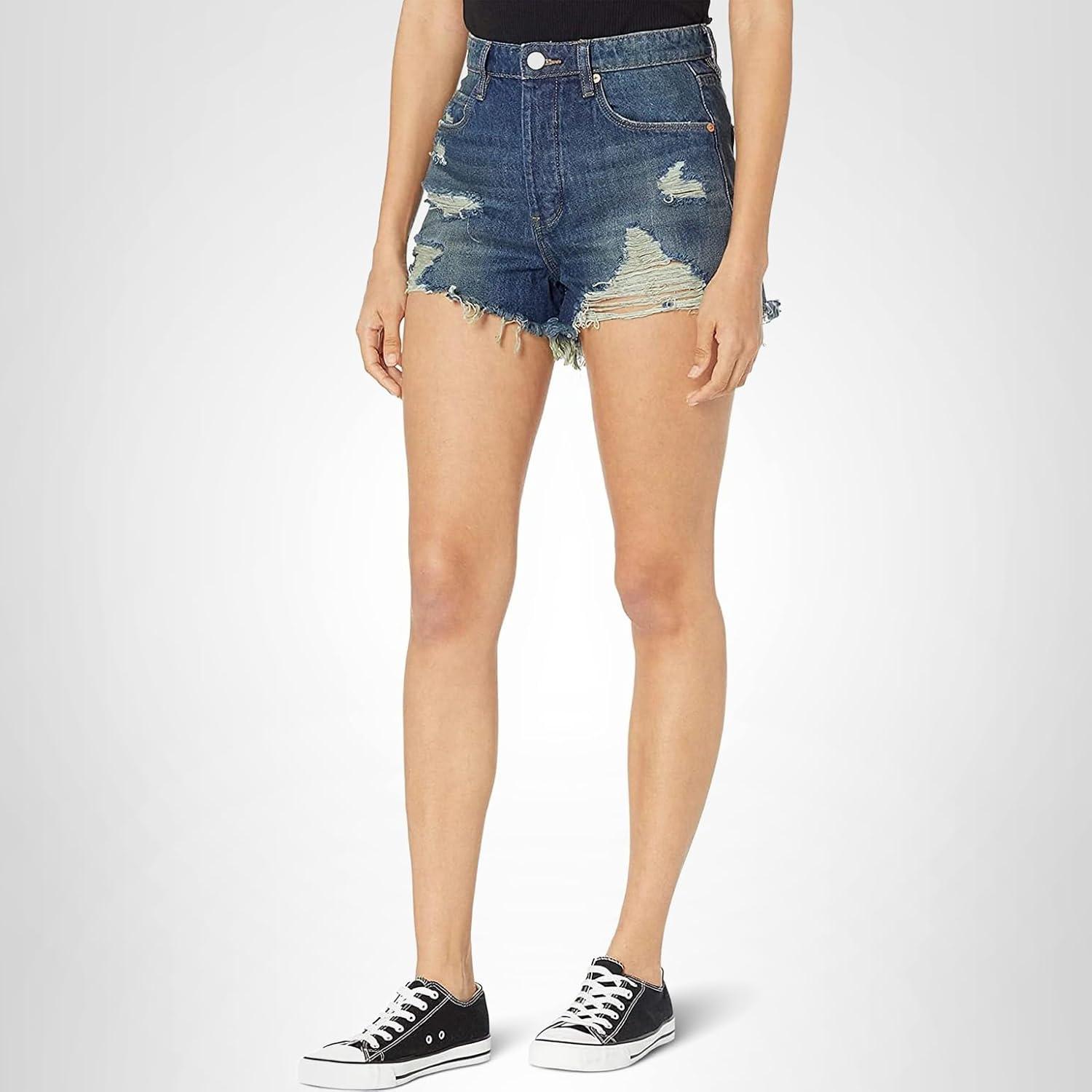 image:imageBLANKNYC Womens Luxury Clothing HighRise Ribcage Shorts with Pockets Always in Style Fashionable amp ComfortableLet It Be