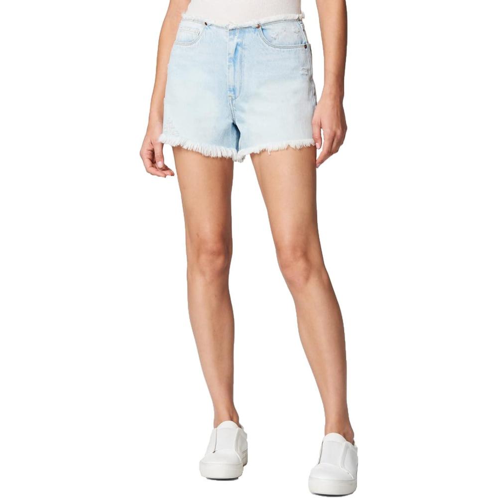 image:imageBLANKNYC Womens Luxury Clothing High Rise Five Pockets Denim Shorts with Small Rips Comfortable amp StylishSummer Breeze