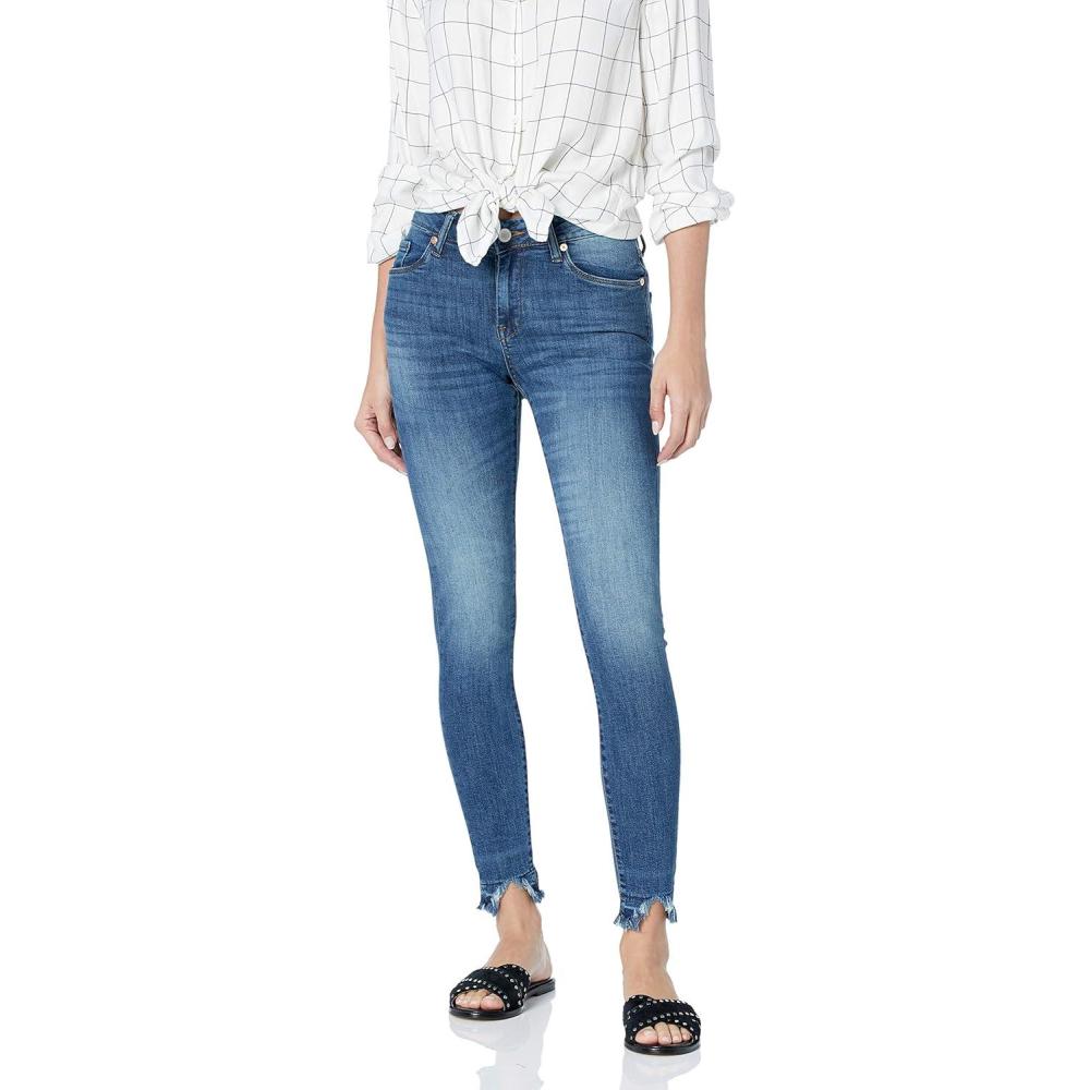 image:imageBLANKNYC Womens Luxury Clothing MidRise Skinny Denim Jeans Comfortable amp Stylish Pants The BondClose Attention