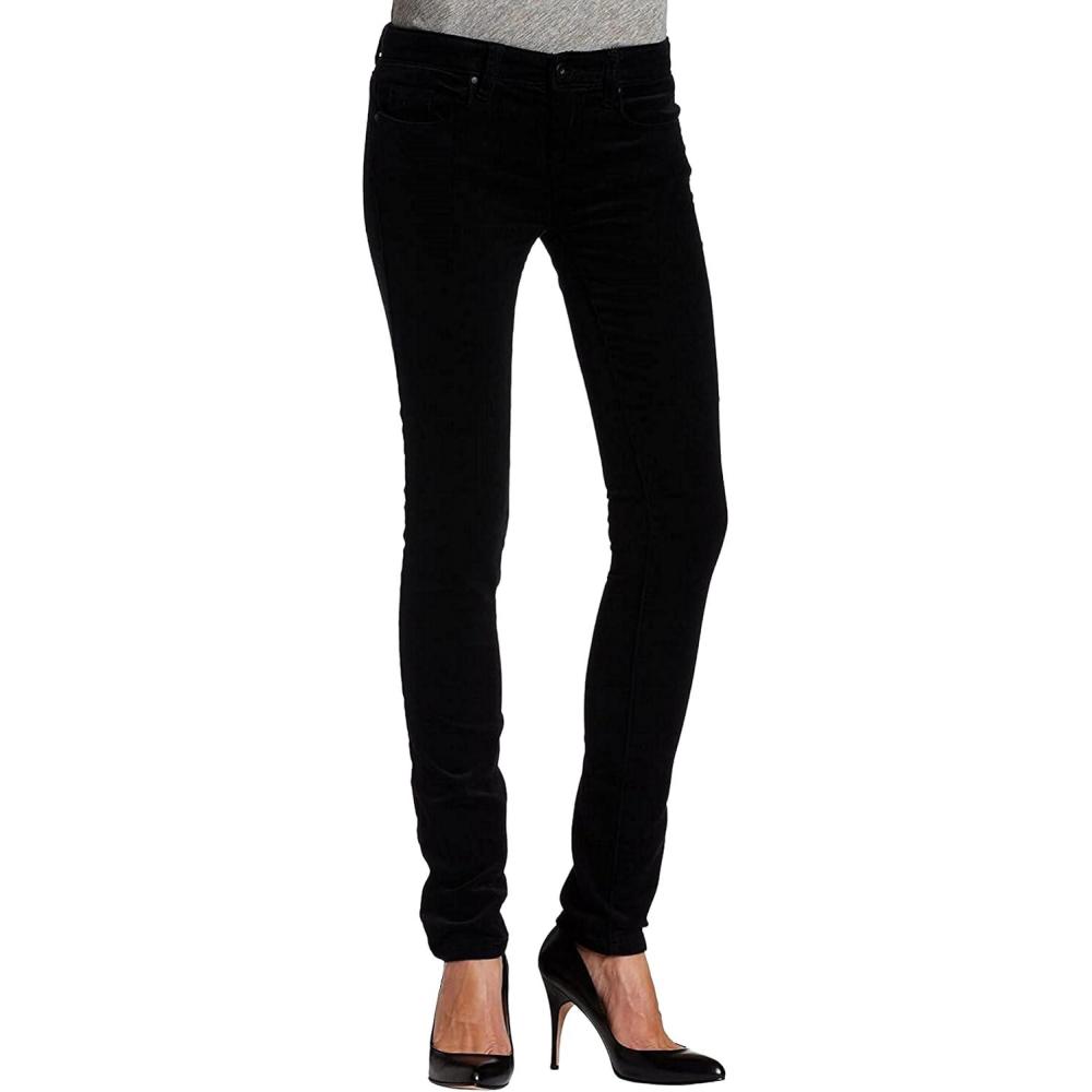image:imageBLANKNYC Womens Patchwork Crop Skinny Classique JeanBlack Corduroy