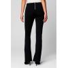 [BLANKNYC] Womens Black Ponte Mini Boot Cut Pant with Front Zipper Detail, Stylish Leggings & Designer Clothing(Black)