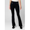 [BLANKNYC] Womens Black Ponte Mini Boot Cut Pant with Front Zipper Detail, Stylish Leggings & Designer Clothing(Black)