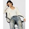[BLANKNYC] Womens French Terry Distressed Printed Denim Jogger, Comfortable & Stylish Pants(Blue)