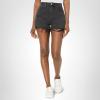 [BLANKNYC] Womens Luxury Clothing High Rise Sustainable Denim Cut Off Short, Comfortable & Stylish(Living Life)
