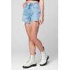 [BLANKNYC] Womens Luxury Clothing High-Rise Ribcage Shorts with Pockets, Always in Style, Fashionable & Comfortable(Cold Gem)