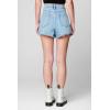 [BLANKNYC] Womens Luxury Clothing High-Rise Ribcage Shorts with Pockets, Always in Style, Fashionable & Comfortable(Cold Gem)