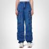 [BLANKNYC] Womens Luxury Clothing Oversized Tencel Cargo Pant, Comfortable & Stylish(Fingers Crossed)