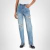 [BLANKNYC] Womens Luxury Clothing Relaxed Straight Leg Denim Jeans, Comfortable & Stylish Pants, The Howard(Life Rolls)