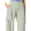 [BLANKNYC] Womens Luxury Clothing Rib Cage Wide Leg Oversized Cargo Pants, Comfortable & Stylish(Zen Time)