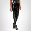 [BLANKNYC] Womens Luxury Clothing Shiny Black Vinyl Pull On Leggings, Comfortable & Stylish Pants(Banger)