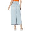 [BLANKNYC] Womens Luxury Clothing Sustainable Denim Distressed Five Pockets Mini Skirt, Comfortable & Stylish(Either Way)