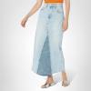 [BLANKNYC] Womens Luxury Clothing Sustainable Denim Distressed Five Pockets Mini Skirt, Comfortable & Stylish(Either Way)