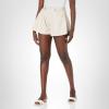 [BLANKNYC] Womens Luxury Clothing Vegan Leather Flare Shorts, Comfortable & Stylish(Clear Cut)