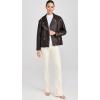 [BLANKNYC] Womens Vegan Leather Moto Jacket(Brown)