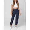 [BLANKNYC] Womens Womens Tencel Gathered Hip & Hem Detailed Trouser, Comfortable & Casual Pants(Cuttin Ties)