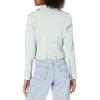 [BLANKNYC] womens Luxury Clothing Cropped Suede Leather Motorcycle Jackets, Comfortable & Stylish Coats(Rosemary Tea)