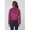 [BLANKNYC] womens Luxury Clothing Cropped Suede Leather Motorcycle Jackets, Comfortable & Stylish Coats(Wild Diamond)