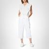 [BLANKNYC] womens Sleeveless Belted White Denim Jumpsuit, Stylish & Designer ClothingJumpsuit(Head in the Clouds)