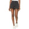 [BLANKNYC] Womens Luxury Clothing High Rise Sustainable Denim Cut Off Short, Comfortable & Stylish(Living Life)