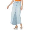 [BLANKNYC] Womens Luxury Clothing Sustainable Denim Distressed Five Pockets Mini Skirt, Comfortable & Stylish(Either Way)