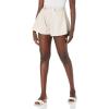 [BLANKNYC] Womens Luxury Clothing Vegan Leather Flare Shorts, Comfortable & Stylish(Clear Cut)
