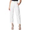 [BLANKNYC] Womens White Denim Bow Leg Pants, Stylish & Designer Clothing, Head in The Clouds(Head in the Clouds)
